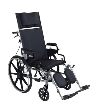 Drive Medical PLA416RBDDA Viper Plus GT Full Reclining Wheelchair, Detachable Desk Arms, 16" Seat